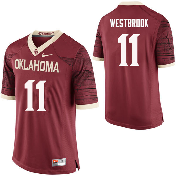 Men Oklahoma Sooners #11 Dede Westbrook College Football Jerseys Limited-Crimson
